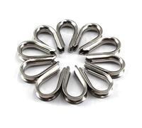 M2 304 Stainless Steel Wire Rope Thimble For Wire Rope Cable Thimbles Rigging (20PCS)
