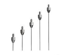 M2.5 Indicator Points, High Speed Steel Depth Gauge Tips Set for Digital Measurer Tool, Interchangeable Rod Stem for Groove Hole Detection, Silver(P1P2P3P4P5)