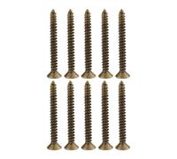 M2.5 M3 M3.5 M4 Brass Self Tapping Screw Cross Head Countersunk Screws 10Pcs, antique-10pcs, M4x25mm