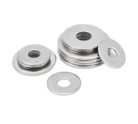 M2.5 M3 M3.5 M4 M5 M6 M8 M10 M12 M14 M16 GB96 304 Stainless Steel Large Size Flat Washer Plain Gasket 2/50PCS(2pcs M16)