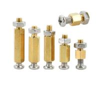 M2 .5 M3 M4 M5 Brass Motherboard Standoff Spacer Pillar 5mm 10mm 20mm Stainless Steel Screw Bolt Nut Kit Hex Stud PCB Column(M3(Thread 3mm)10Pcs,28mm)