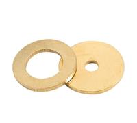 M2.5 M3 M4 M5 M6 Brass Flat Washers Seal Oil Large Size Oversize Big Wider Washer Plain Gaskets(M4x10x0.8mm(30Pcs))
