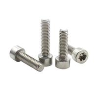 M2 .5 M3 M4 M5 M6 M8 304 Stainless Steel Tamper-Proof Torx Security Cup Head Screws Hex Socket Flower Cylindrical Bolts(35mm,M10X2pcs)