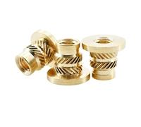 M2 .5 M3 M4 M5 M6 M8 Insert Nut Brass Metric Threaded Hot Melt Heating Embedded Injection 3D Printer(M4xL5.6xOD6.3(20Pcs))