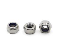 M2 .5 M3 M4 M5 M6 M8 M10 M12 M14 M16 DIN985 304 Stainless Steel Hexagon Anti-Slip Nut(M12 2pcs)