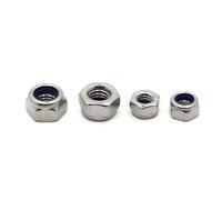 M2 .5 M3 M4 M5 M6 M8 M10 M12 M14 M16 DIN985 304 Stainless Steel Hexagon Anti-Slip Nut(M8 5pcs)