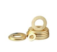 M2 .5 M3 M4 M5 M6 M8 M10 M12 M14 M16 M18 Solid Brass Flat Washer Shim Pad(M4 x 12 x 0.8(50pcs))