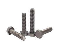M2.5 M3 M4 M5 M6 M8 M10 M12 M14 M16 Pure Titanium TA2 External Outside Hex Hexagon Head Screw Bolt Length 10~50mm 1/5pcs(25mm,5pcs M4)