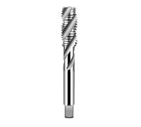 M2 .5 M3 M4 M5 M6 M8 M10 M12 Metric Straight Flute Thread Tap Hand Tools CNC HSS Titanium Coating Screw Drill Bit Mill Chuck Holder(Spiral taps(Alum) M4x0.5)