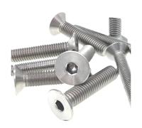 M2 .5 M3 M4 M5 x 3 4 6 8 10 12 15 20 25-55mm Flat Countersunk Head Hex Allen Screw Bolts