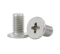 M2.5 Phillips Ultra-Thin Flat Round Head Screws 304 Stainless Steel Cross Head Screws 30Pcs, 30pcs, M2.5x5x6x0.6