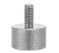 M2.5 Thread Tungsten Steel Dial Indicator Probe, Flat Contact Points for Dial Gauge, High Hardness Precision Measuring Tip with Flat Disc Head for Soft Materials like Foam and Plas (Y5)