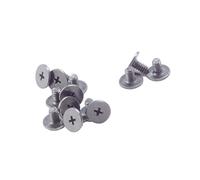 M2.5 Wafer Head Machine Screws,Laptop Screws,Head Dia.7mm,Black Nickel,Pack of 50,Dell Hp Asus Ibm Toshiba (M2.5 x 3mm)