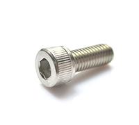 M2.5 x 28mm Hex Socket Head Cap Screws,Pack 50-piece,Stainless Steel,Full Thread,Metric,Knuled Head