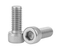 M2.5 x 6mm Allen Socket Head Cap Screws (20pk) - ISO 4762 A2-70 Stainless Steel Allen Hex Drive Machine Screws - Full Thread Metric Fasteners for DIY, Engineering, 3D Printing M2 M3 M4 M5 M6 M8 (20pk)