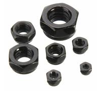 (M2) 50pcs Carbon Steel Hex Nut Nylon Insert Lock Nut M2/M2.5/M3/M4/M5/M6/M8/M10/M12