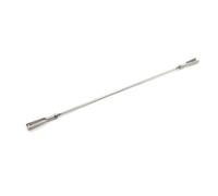 M2 Ball Joint Clamp Link Rod Combination for Model DIY, Steering Transmission Link Rod Assembly, with Double End Clamps(M2*L300mm)