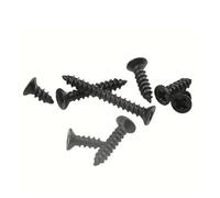 M2 Black Flat Head Cross Carbon Steel Self-Tapping Screw 800Pcs, Suitable For Home Improvement, DIY Engineering, Electronic Prod