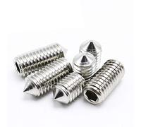 M2 Cone Point Set Screws Hex Socket Grub Screws 100Pcs (M2 x 4mm)