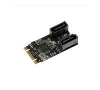 KALEA-INFORMATIQUE M.2 (M2 NGFF) PCIe M or B+M Key 2 port SATA 3.0 6Gbps controller card with JMB582 chipset