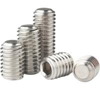M2 Flat Point Set Screws - 304 Stainless Steel Grub, Hex Socket Drive, Fully Threaded for Precision Instruments, Watches & Miniature Electronics(8mm x10pcs)