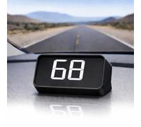 M2 GPS Head Up Display Digital Speedometer KMH Windshield Projector Plug and Play Car HUD with Big Font Green Display Universal 12V Vehicle Driving Data Monitor White