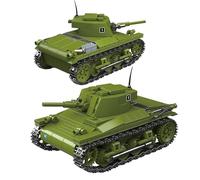 M2 Locust Tank Building Blocks Set, WW2 American Military Vehicles Building Blocks Toy, 1:35 Army Tank Display Model for Home Office Decor, Gift for Adults Kids Aged 6+(393 Pieces)