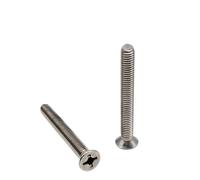 M2 M2.5 M3 M3.5 M4 M5 M6 M8 304 A2 Stainless Steel GB819 Cross Countersunk Head Screw, 3-100mm Lengthened Flat Bolt Fastener (20mm,M3 50pcs)