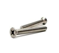 M2 M2.5 M3 M3.5 M4 M5 M6 M8 Cross Flat Countersunk Head Screw Bolt Stainless steel(40mm,10pcs M4)