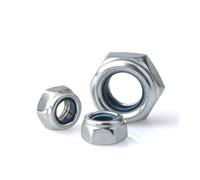 M2 M2.5 M3 M3.5 M4 M5 M6 M8 M10 M12 304 Stainless Steel Black Nickel Zinc-Plated Hex Nylon Insert Lock Nut Self-Locking Locknut(Zinc-plated,M8 (5pcs))