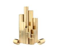 M2 M2.5 M3 M4 M5 Hex Brass Male Female Standoff Pillar Mount Copper Hexagon Thread PCB Motherboard Spacer Hollow Column Screw(6mm(50pcs),M2)