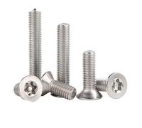 M2 M2.5 M3 M4 M5 M6 304 A2-70 Stainless Steel Six-Lobe Flat Countersunk Head Screw Plum Blossom Bolt GB2673 10pcs-100pcs(M3x6(50pcs))