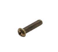 M2 M2.5 M3 M4 M5 M6 Brass Cross Round Head Screw Copper Pan Head Screw Bolt(10mm,M4-10pcs)