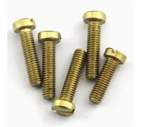 M2 M2.5 M3 M4 M5 M6 Brass Slotted Cheese Head Screw(X5mm,M3 20pcs)