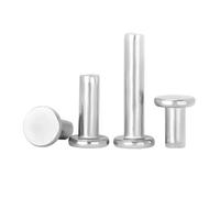 M2 M2.5 M3 M4 M5 M6 GB109 304 Stainless Steel Flat Round Head Solid Rivet Self Plugging Knock-on Rivet Nail Bolts 5/50pc(20Pcs M3,20mm)
