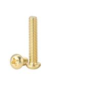 M2 M2.5 M3 M4 M5 M6 M8 Brass Slot Machine Screws Cross Round Head Thread Bolt Copper Machine Screw For Electronics Furniture(8mm,M2 (50pcs))