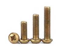 M2 M2.5 M3 M4 M5 M6 M8 Copper Screws Phillips Brass Round Head Screw Repair Screw Fastener(M4,16mm)