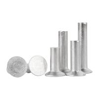 M2 M2.5 M3 M4 M5 M6 M8 Countersunk Head Rivets GB869 304 Stainless Steel A2-70 Flat Head Solid Self-Plugging Self-Plugging Rivet(12mm,M2(50pcs))