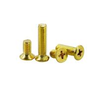 M2 M2.5 M3 M4 M5 M6 M8 Countersunk Round Head Screw Metric Threaded Insert Brass Electrical Machine Screws Bolts(Countersunk Head,M8x45 (5Pcs))