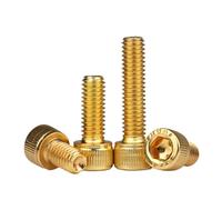 M2 M2.5 M3 M4 M5 M6 M8 Hex Socket Cap Cup Head Screw Titanium Gold Plated Allen Bolts 12.9 Grade Length 4-50mm(M3x30mm-10pcs)