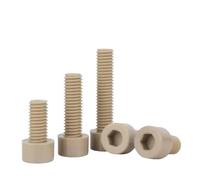 M2 M2.5 M3 M4 M5 M6 M8 M10 Cap Head Allen Screw PEEK High-strength-temperature Resistant Hexagon Hex Socket Smooth Bolt(45mm,M8-1pcs)