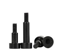 M2 M2.5 M3 M4 M5 M6 M8 M10 M12 Black Galvanized 304 Stainless Steel Hex Hexagon Socket Cap Head Shoulder Bearing Screw Bolt(4mm,D3xM2.5 (10pcs))