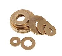 M2 M2.5 M3 M4 M5 M6 M8 M10 M12 M14 M16 M18 M20 Brass Flat Washers - Durable Copper Alloy Washers for Various use(M8x16x1.2mm 50Pcs)