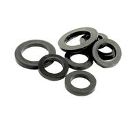M2 M2.5 M3 M4 M5 M6 M8 M10 M12 M14 M16 M18 M20 M25 M32 Black Rubber Flat Washer Plane Spacer Insulation Seals Gasket(25x39mm 5pcs)