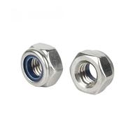 M2 M2.5 M3 M4 M5 M6 M8 M10 M12 M14 M16 M20 304 Stainless Steel Automatic Lock Nut(M16 X 2pcs)
