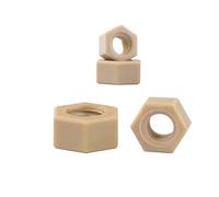 M2 M2.5 M3 M4 M5 M6 M8 M10 M12 M14 M16 M20 High-temperature Resistant Insulation Plastic Hex Hexagon Nut 1PCS(1pc M12)