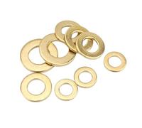 M2 M2.5 M3 M4 M5 M6 M8 M10 M12 M14 M16 None-standard Solid Brass Copper Flat Washer Plain Gaskets 5-100PCS(20pcs M6x14x1mm)