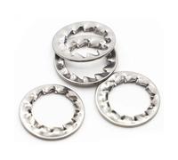 M2 M2.5 M3 M4 M5 M6 M8 M10 M12 M14 - M24 A2-70 304 Stainless Steel Internal Toothed Serrated Lock Washer Gasket(M22 5pcs)