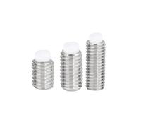 M2 M2.5 M3 M4 M5 M6 M8 M10 M12 M16 304 Stainless Steel Hex Hexagon Socket Plastic Nylon Convex POM Grub Bolt (70mm,5pcs M8)