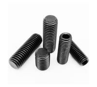 M2 M2.5 M3 M4 M5 M6 M8 M10 M12 M16 DIN913 Black 12.9 Steel Hex Hexagon Socket Allen Flat Point Set Screw End Grub Headless Bolt(2.5mm,M10 1pc)